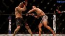 Mixed Martial Arts - Ultimate Fighting Championship - UFC - Volkan Oezdemir v Dominick Reyes - O2 Arena, London, Britain - March 16, 2019   Volkan Oezdemir in action agai