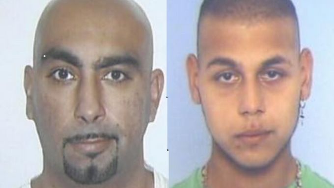 Zbývající dva hledaní muži, podezřelí z útoku mačetami: Antonín Sinu a Jakub Žiga