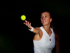Petra Kvitová na exhibičním turnaji bett1ACES v Berlíně 2020