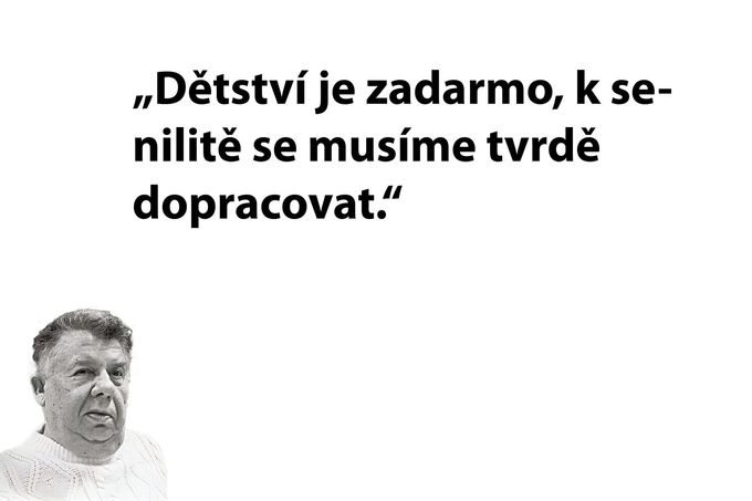 Citát spisovatele a humoristy Miloslava Švandrlíka.