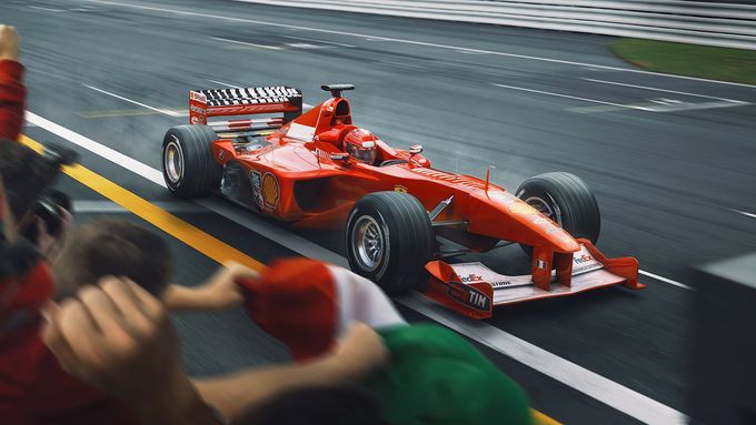 Podívejte se na plakáty z Schumacherovy série od Automobilistu a fotografie z jejich tvorby.