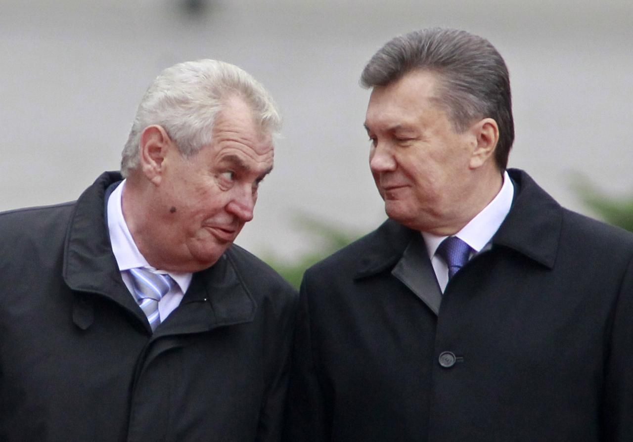 Miloš Zeman na návštěvě Ukrajiny