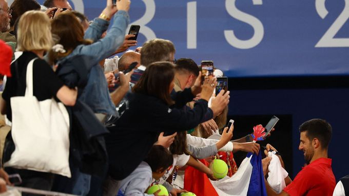 Novak Djokovič na olympijských hrách v Paříži