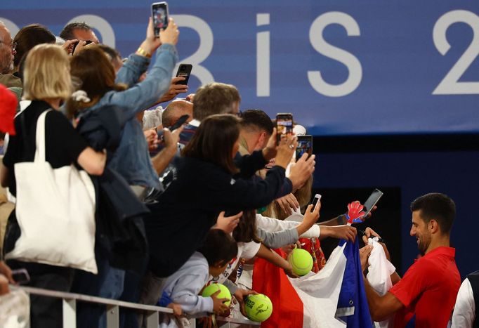 Novak Djokovič na olympijských hrách v Paříži