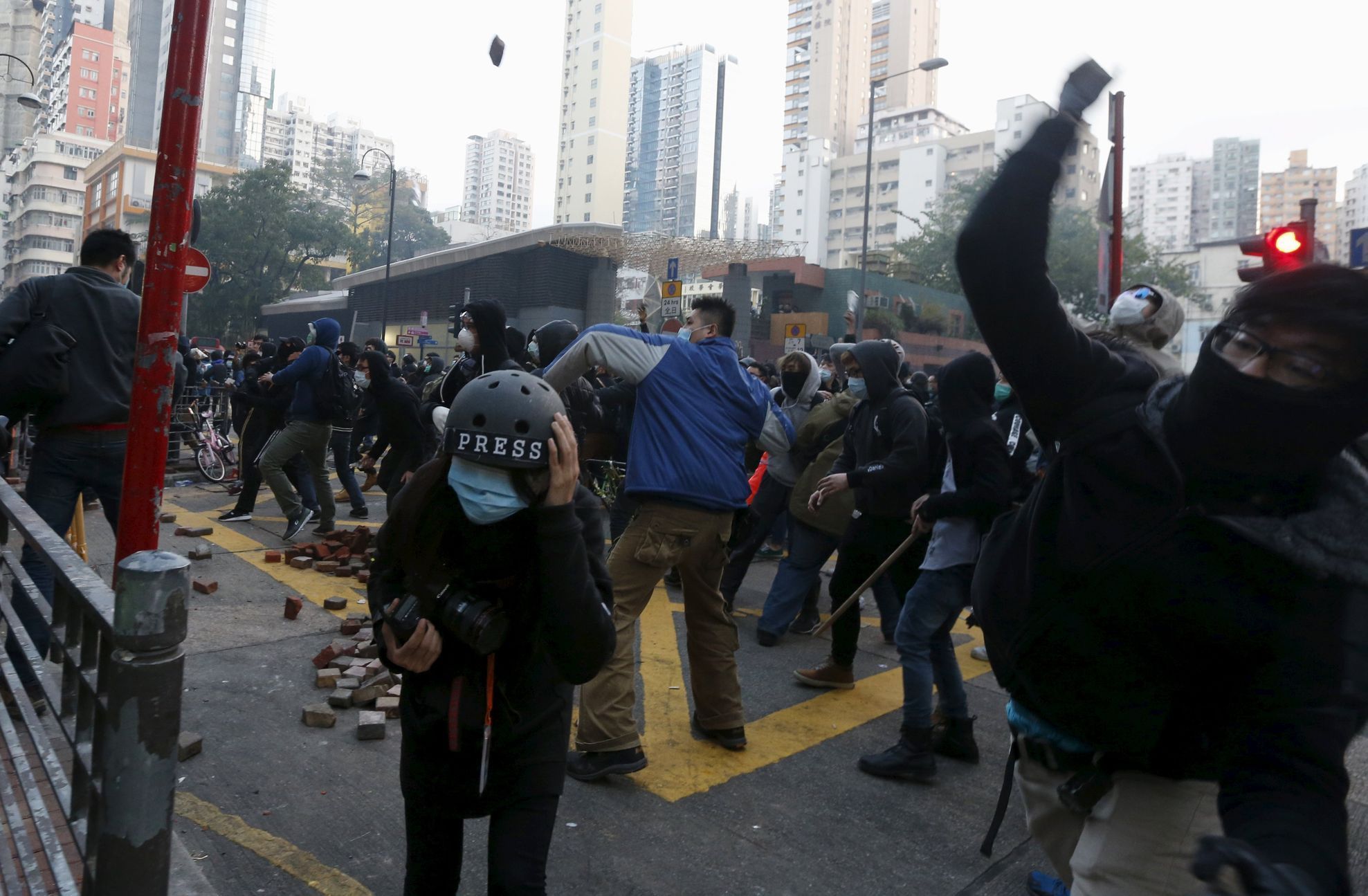 HongKong - pouliční protesty
