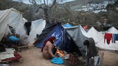 Migranti na Lesbu