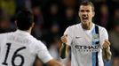 Fotbal, Plzeň - Manchester City: Edin Džeko slaví gól