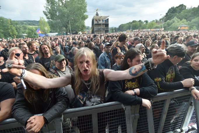 Návštěvníci festivalu Masters of Rock.