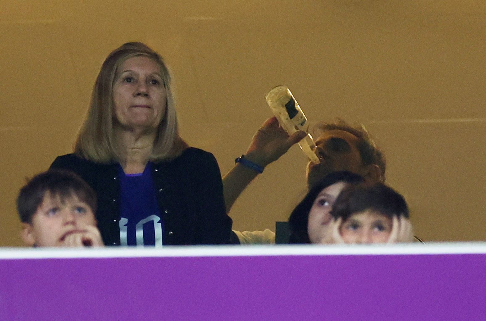 Messiho máma Celia Maria Cuccittinová před čtvrtfinále MS 2022 Nizozemsko - Argentina