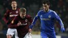 Fotbal, Evropská liga Sparta - Chelsea: Ladislav Krejčí - Eden Hazard