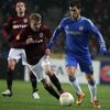 Fotbal, Evropská liga Sparta - Chelsea: Ladislav Krejčí - Eden Hazard
