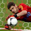 Iker Casillas na tréninku reprezentace Španělska