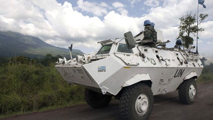 Mírové jednotky OSN v Demokratické republice Kongo.