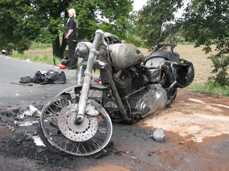 Harley se srazil s autem autoškoly