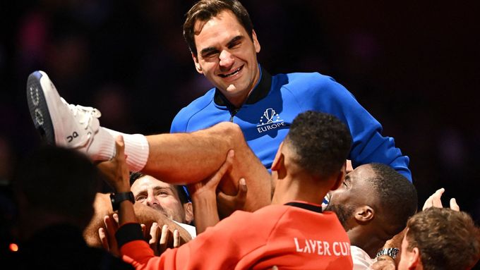 Roger Federer v Laver Cupu