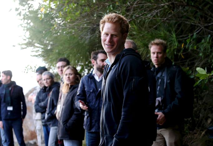 Britain's Prince Harry visits Ulva Island off the coast off New Zealand's south island