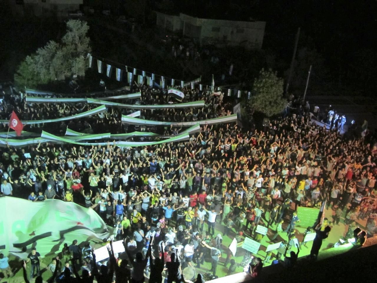 Sýrie - demonstrace proti Bašáru Asadovi