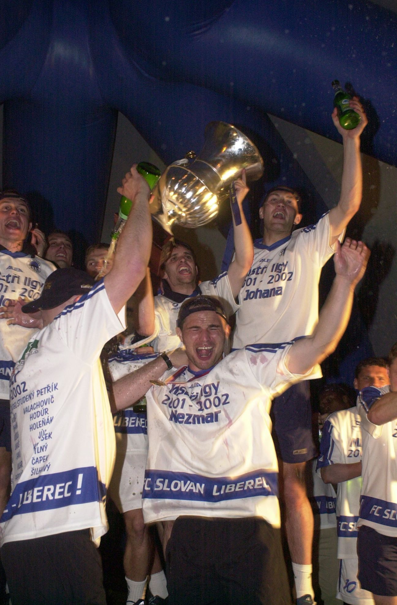 Liberecké oslavy titulu v roce 2002: Nezmar, Johana, Janů