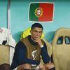 Cristiano Ronaldo na lavičce ve čtvrtfinále MS 2022 Maroko - Portugalsko