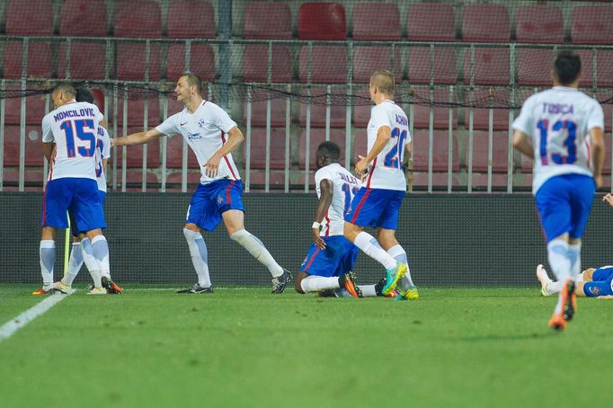 Sparta - Steaua Bukurešť, 3. předkolo Ligy mistrů 2016/17, Oslava vyrovnávací branky na 1:1