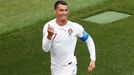 Cristiano Ronaldo slaví gól v zápase Portugalsko - Maroko na MS 2018