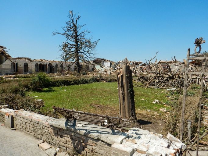 Tornádo zasáhlo i italské město Riviera del Brenta poblíž Benátek.