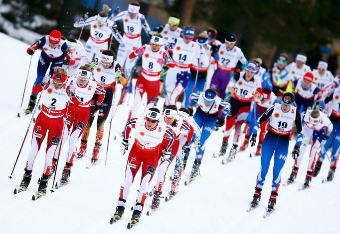 Ženský skiatlon na MS ve Falunu 2015