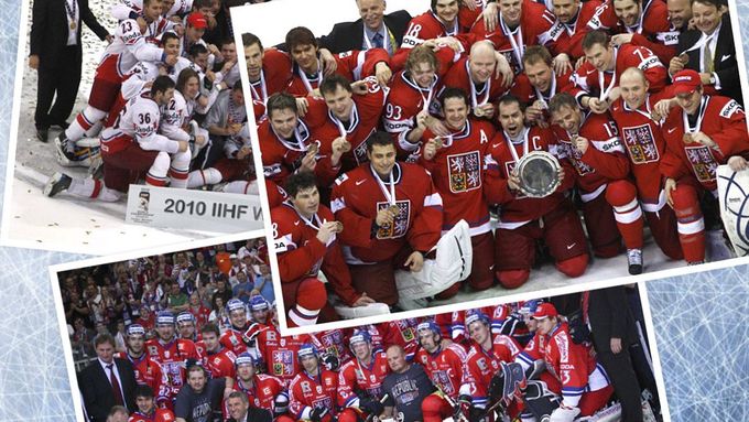 Tři české týmy na třech posledních MS v hokeji: zlatý z roku 2010, bronzový z roku 2011 - a jaký bude ten letošní?