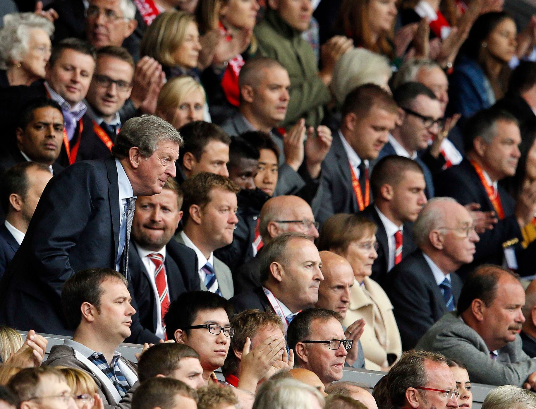 Anglický trenér Hodgson na utkání Liverpool-United