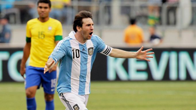 Lionel Messi v dresu Argentiny proti Brazílii řádil