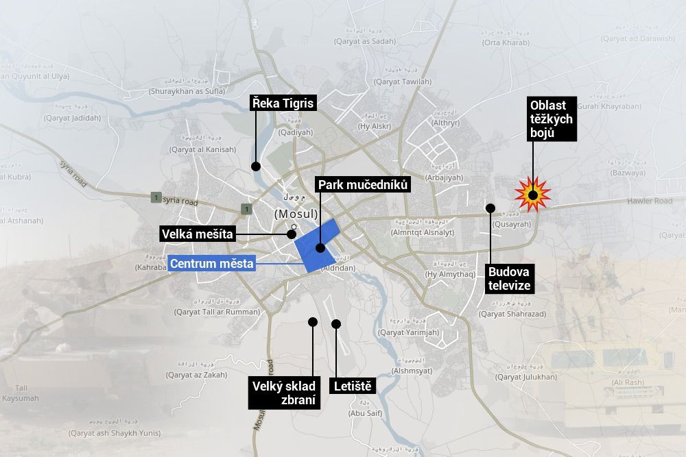 Mosul - mapa