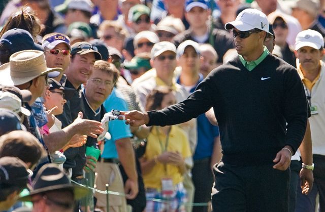 Tiger Woods na turnaji Masters v Augustě