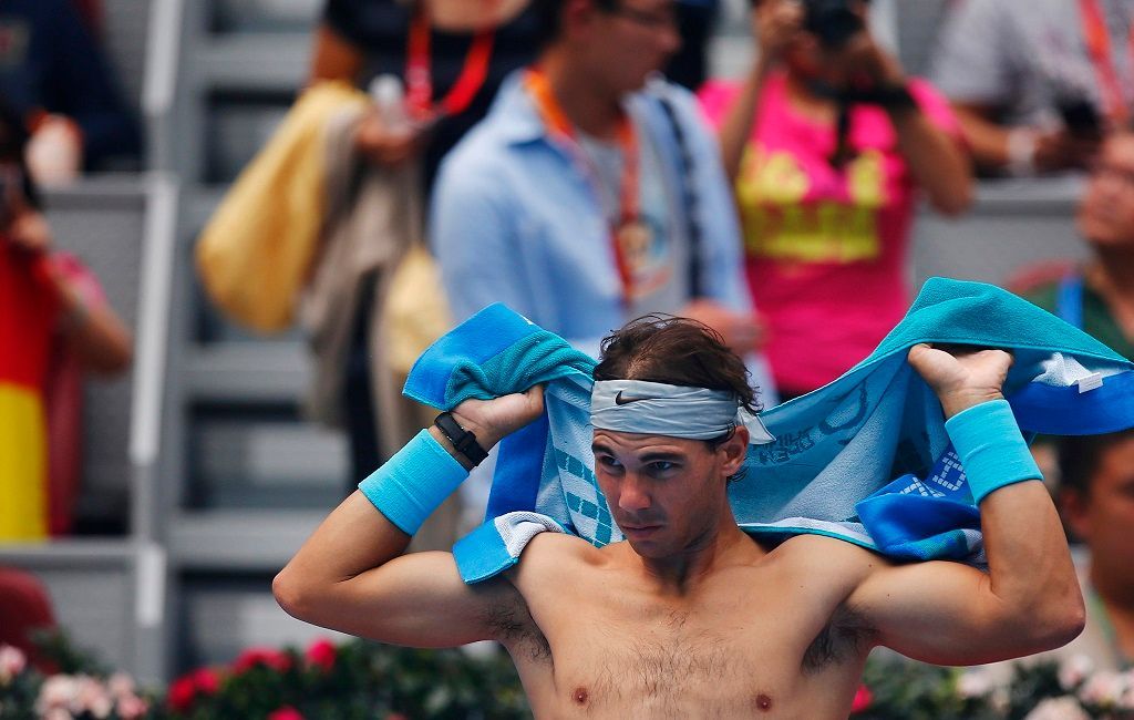 Rafael Nadal na tenisovém turnaji v Pekingu