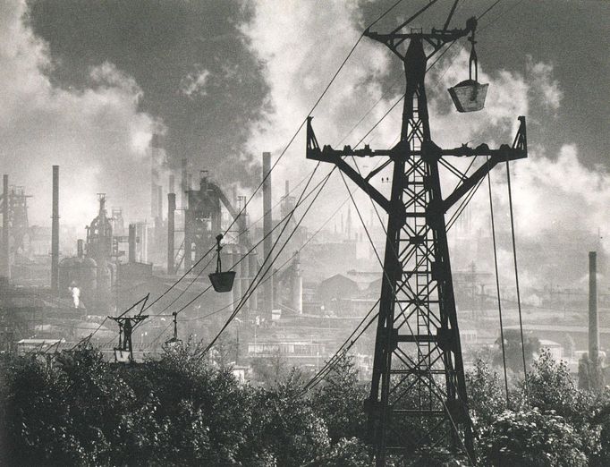 Uhelná lanovka v Ostravě. Nedatováno. Foto Ostravské muzeum