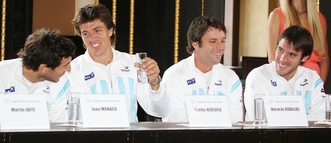 Los semifinálového duelu Davis Cupu 2013 Česko - Argentina (Berlocq)