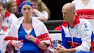 Fed Cup, ČR-Francie: Petra Kvitová a Petr Pála