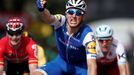 Marcel Kittel se raduje z vítězství v 6. etapě Tour de France 2017.