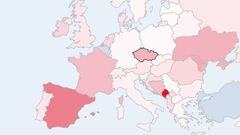 V úterý bylo Česko páté nejhorší v Evropě
