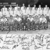 Čs. hokejový tým pro MS 1975 v Düsseldorfu a Mnichově.