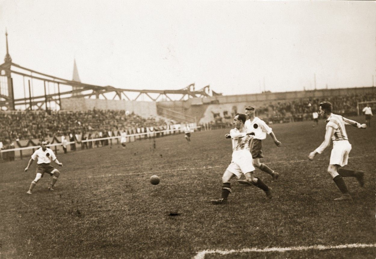 Jednorázové použití: DFC Prag vs. Hertha Berlín (cirka 1925)