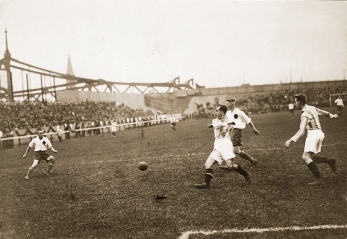 DFC Prag vs. Hertha Berlín (cirka 1925)