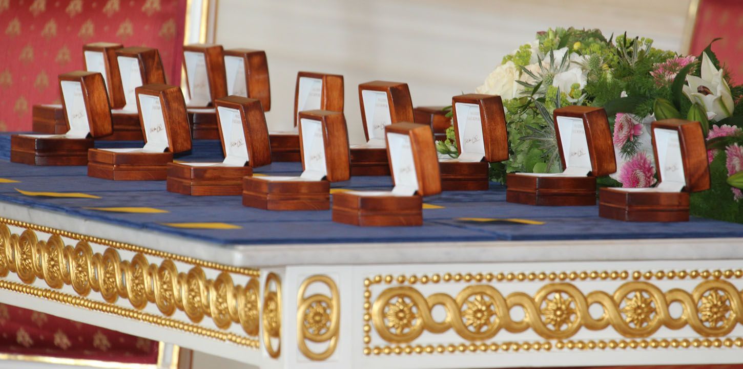 Ocenění cti pro olympioniky z Londýna na hradě u Václava Klause