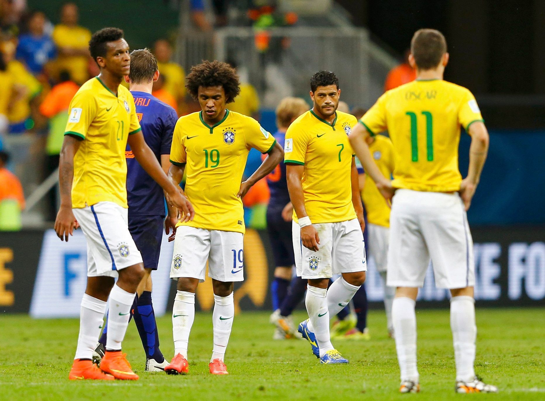 MS 2014, Brazílie-Nizozemsko: smutní Brazilci