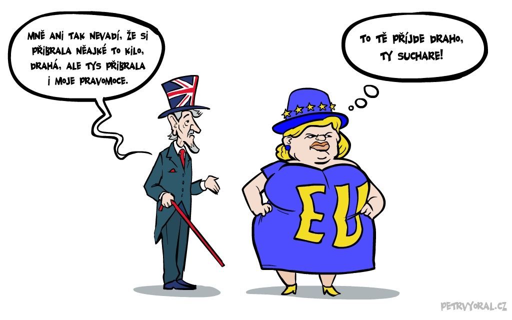 Brexit EU kresba