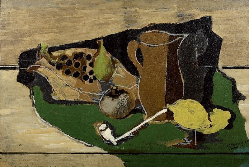 Georges Braque: Ovoce, džbán a dýmka