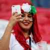 Íránské fanynky na zápase Írán - Španělsko na MS 2018