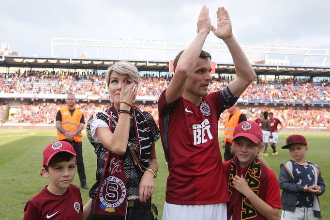 Sparta vs. Olomouc, loučící se David Lafata