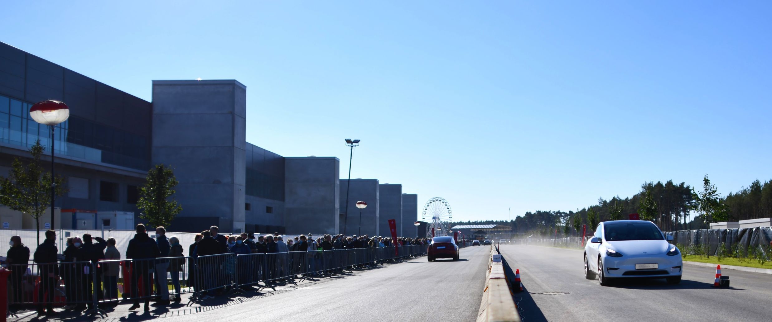 Tesla Gigafactory Berlín Giga Fest říjen 2021