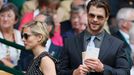 Chris Hemsworth a Elsa Pataky na Wimbledonu 2014