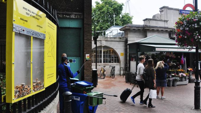Inovativní londýnské koše: hlasujte pro tým svého srdce a udržujte ulice čisté